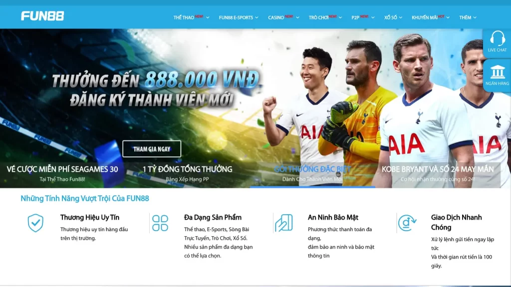 Sảnh game casino hấp dẫn