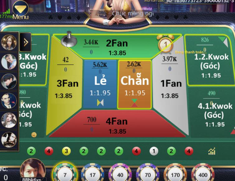 Cách chơi Fantan luôn thắng