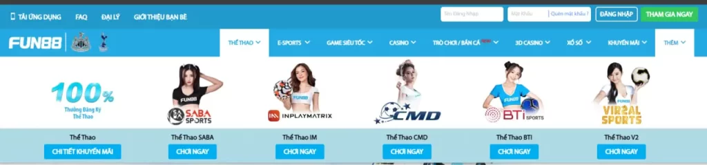 Kèo Nhà Cái Fun88 Thể Thao