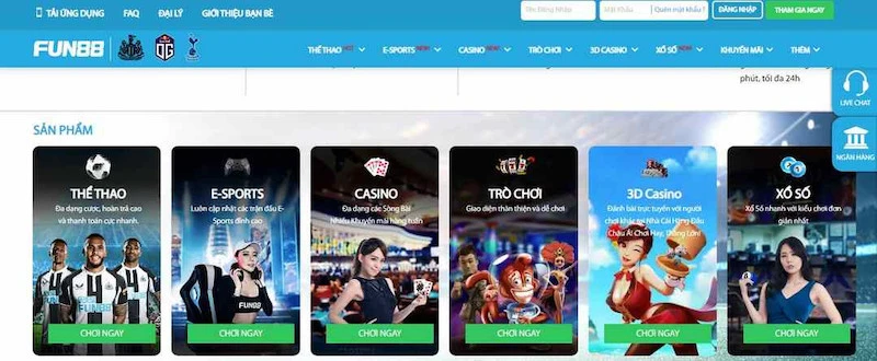 Các game hấp dẫn nên tham gia tại sảnh Casino