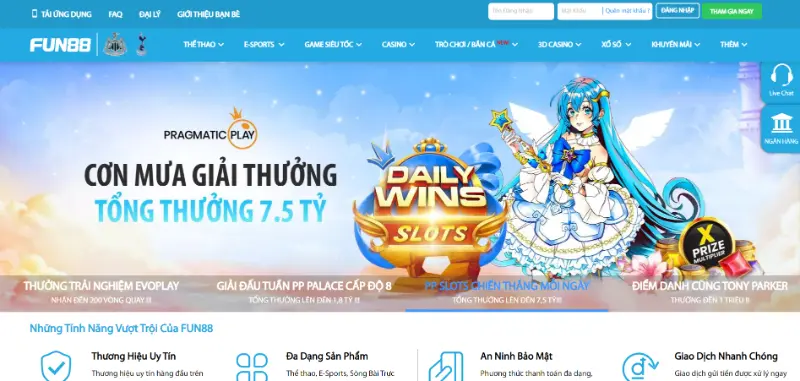 Cổng game còn có tỷ lệ thưởng cao