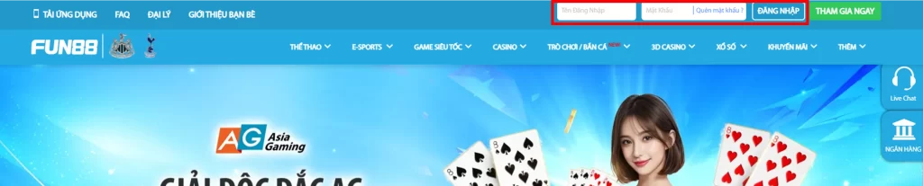 Hướng Dẫn Truy Cập Link Đăng Nhập Fun88 dt Mới Nhất