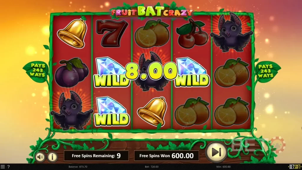 Các Biểu Tượng Trong Trò Chơi Fruit Bat Crazy Fun88