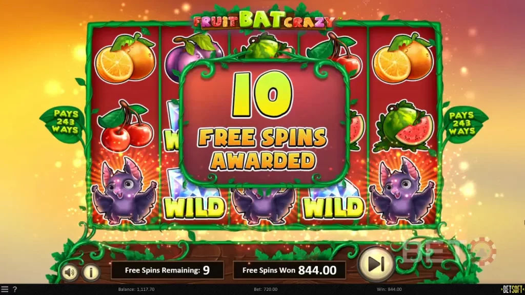 Các Biểu Tượng Trong Trò Chơi Fruit Bat Crazy Fun88