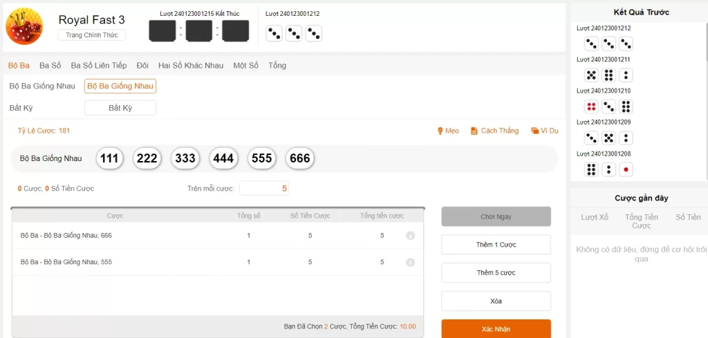 Kinh Nghiệm Khi Xổ Số Fast 3 Fun88 Đảm Bảo Win