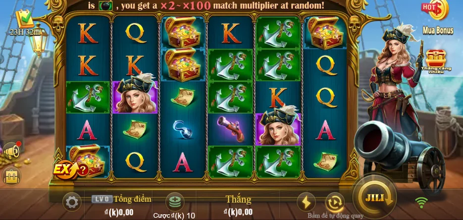 Cách Chơi Sảnh Slots Nữ Hoàng Hải Tặc Fun88