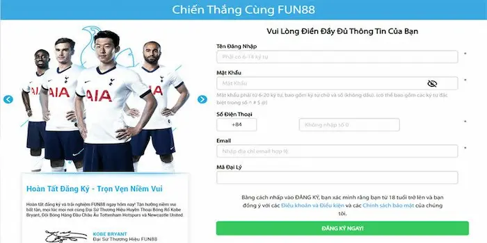 Cách Đăng Ký Tài Khoản Fun88 Đơn Giản Và Nhanh Chóng