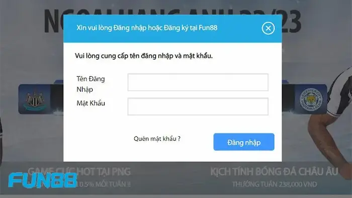 Các Bước Đăng Nhập Fun88 Nhanh Chóng Nhất